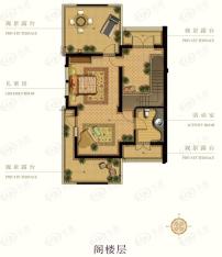 玉榕庄联墅C1户型阁楼层户型图