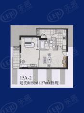中远两湾城三期房型: 一房;  面积段: 55.58 －65.87 平方米;
户型图