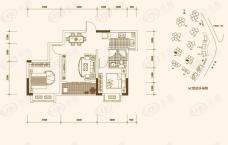 攀华未来城2室2厅1卫户型图