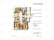 地铁绿城杨柳郡E1户型户型图