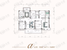 润和谷山郡云顶·紫阙A户型户型图