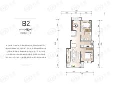 绿城燕语桃源B2户型户型图