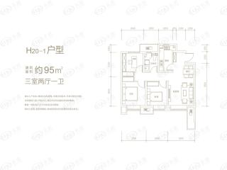 天津和昌府H20-1户型户型图