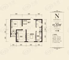 正垣·美仑堡2室2厅1卫户型图