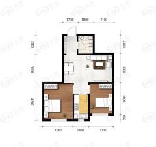瑞家景峰2室2厅1卫户型图