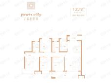 力高君誉城4室2厅2卫户型图