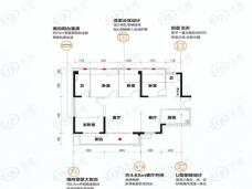 碧桂园龙熹山南向阳光二胎房户型图