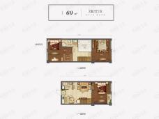 运河公馆3室2厅2卫户型图