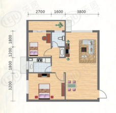 天翔·新新家园(二期)二房一厅一卫-85.79平方米-18套户型图