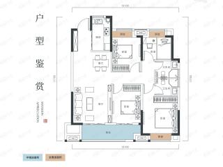 武汉城建电建汉悦府坤璟E户型图