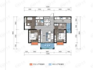 北大资源颐和翡翠府B2户型图