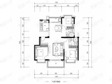 昆明恒大国际健康城花园洋房F1’户型户型图