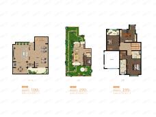 呼和浩特富力华庭叠拼A1户型户型图