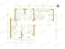 宝龙城3室2厅2卫户型图