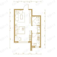 宁夏中房玺云台公寓A户型--49户型图