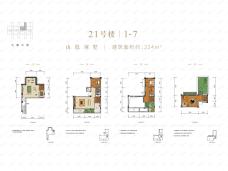 涪陵金科博翠府3室2厅2卫户型图