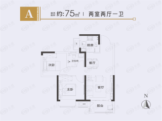 盛润锦绣城A户型户型图