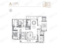 新城·璞樾春秋4室2厅3卫户型图