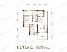 凤栖庭苑C1/C2/E3户型图