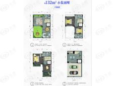 万科·中天城市花园2期4室2厅4卫户型图