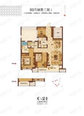 招商九龙仓学院北麓89方中间套户型图
