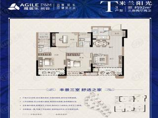 天阳碧桂园·都会之光T3户型图