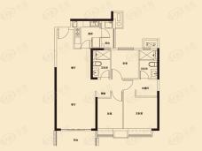 绍兴恒大御景湾3室2厅2卫户型图