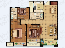 北海腾飞花园120户型户型图