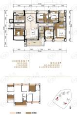 胜坚紫悦4室2厅2卫户型图