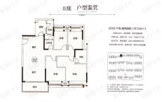 招商依云华府8座02单元户型图