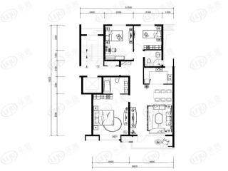 中建壹品学府公馆A2洋房户型户型图