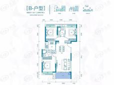 华远·海蓝郡（长沙）3室2厅2卫户型图