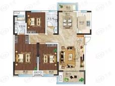 西峡建业公园里3室2厅2卫户型图