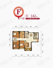 利港银河新城4室2厅2卫户型图