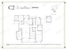 金茂建发观悦4室2厅2卫户型图