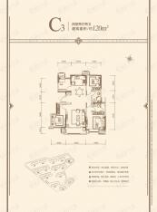 联发红郡C3户型户型图