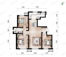 万通生态城新新家园二期B1c户型户型图