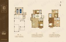 天伦庄园3室2厅2卫户型图