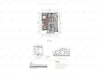 新鸥鹏拉菲公馆A户型户型图