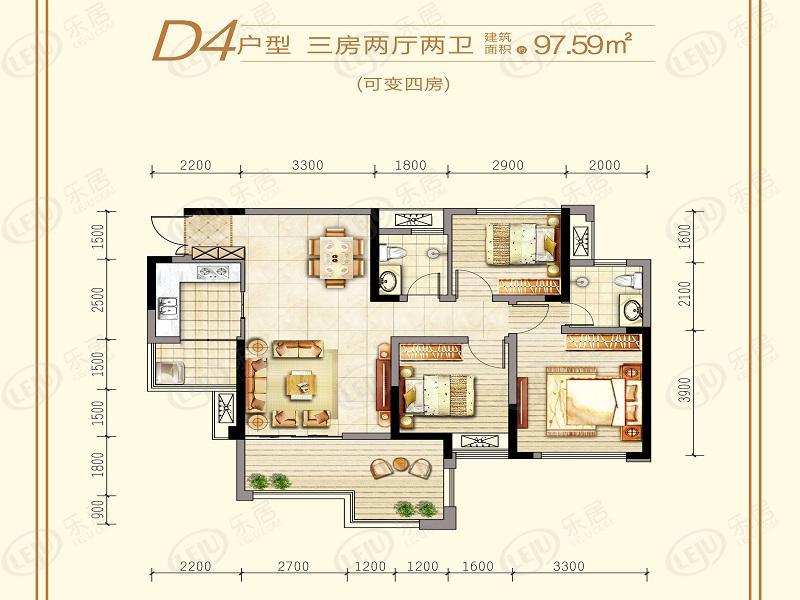 鸿升凯旋天地户型曝光  满足您的众多需求