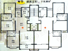 爱法新城一期房型: 三房;  面积段: 105.24 －114.05 平方米;
户型图