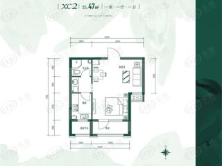 中铁诺德滨海花园XC2户型图