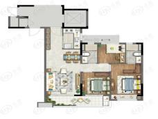 碧桂园·沁悦里3室2厅2卫户型图
