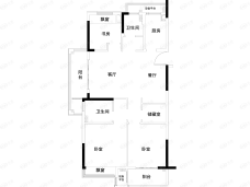 云熙望府3室2厅2卫户型图