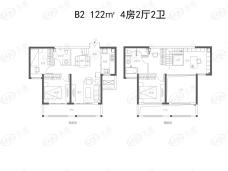 沣华熙城B2户型户型图