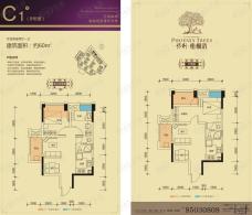 保利梧桐语8号楼 C1型户型图