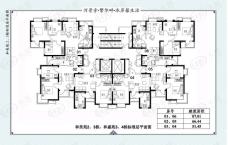 东西沽现房3室2厅1卫户型图