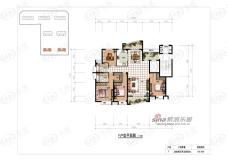 荣府一品四房两厅两卫两阳台 建筑面积约为170.63㎡户型图