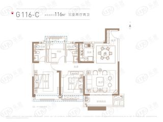 东紫园G116-C户型图