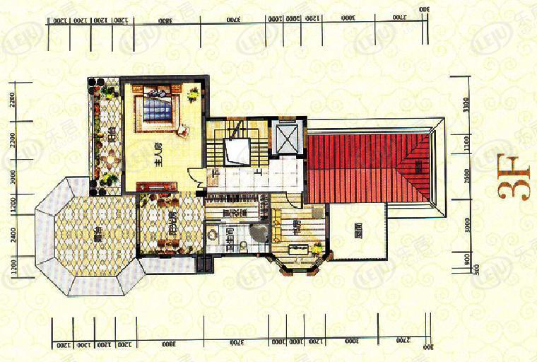 惠城十里龙泉 户型建面约586.9㎡